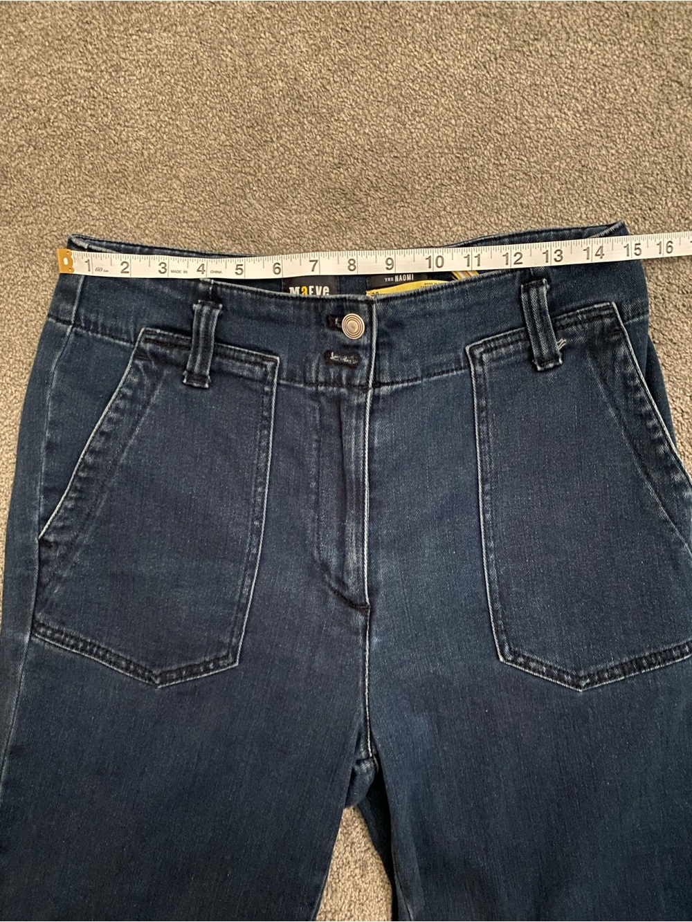 Maeve by Anthropologie The Naomi High-Rise Flared Wide-Leg Jeans size 30 - Picture 11 of 13